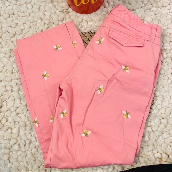 J. Crew Pants - ▪️J CREW▪️ Favorite Fit 💯 Cotton Embroidered Bees